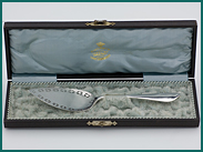 Zilveren taartschep uit 1912 in etui