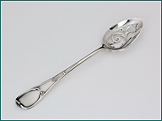 Zilveren Art Nouveau olijflepel 1906-1908