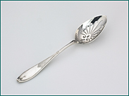 Zilveren Art Nouveau olijflepel 1906-1924
