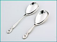 Zilveren thee & suikerschep model 220  1926-1953