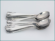 12 zilveren theelepels 1926-1953
