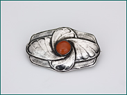 Zilveren broche Amsterdamse school Reggers 1925-1934