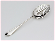 Zilveren dubbel puntfilet olijflepel 1906-1924