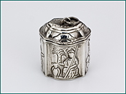 Fries zilveren loddereindoosje ca. 1775