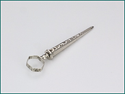 Zilveren priem met gravering ca. 1870
