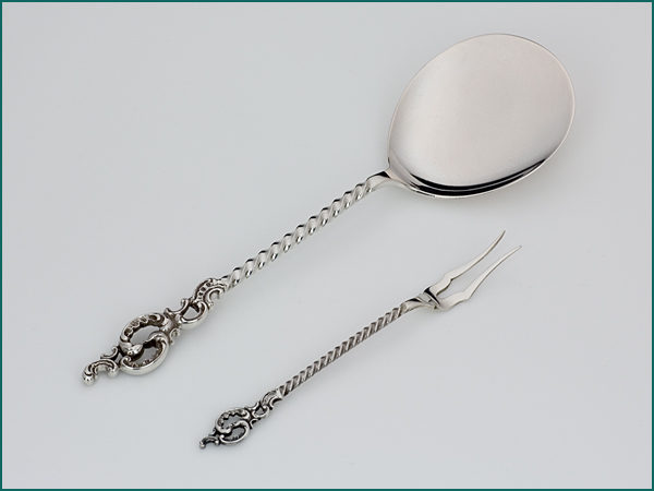 Zilveren petitfourset in etui 1858-1905-8151