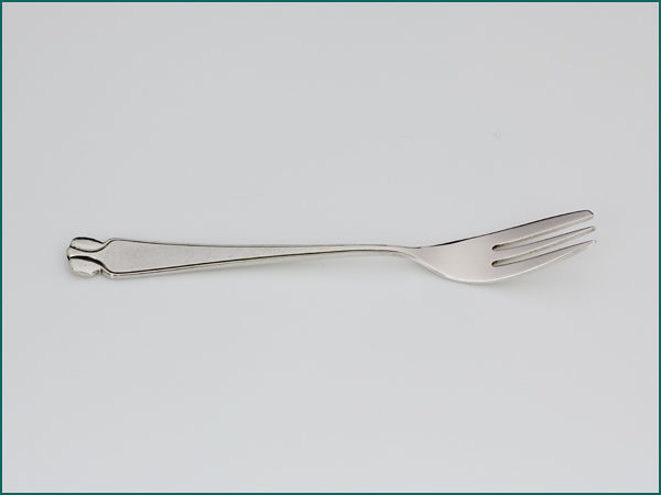 12 grote zilveren gehamerde gebaksvorken 1925-1953 in etui-8558