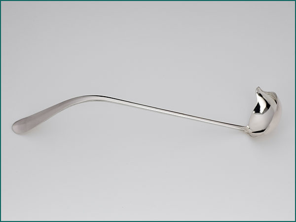 Zilveren bowllepel model Hollands glad uit 1955-8485