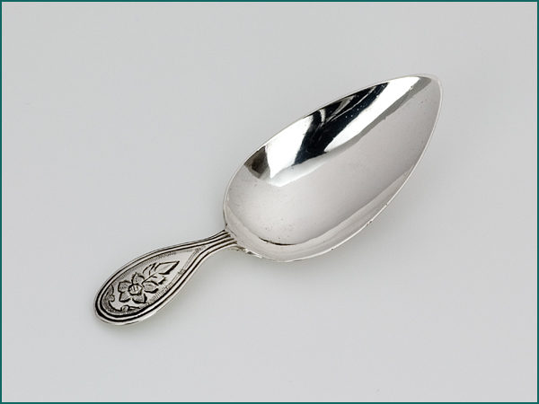 Zilveren theeduim met gravering uit 1836-0