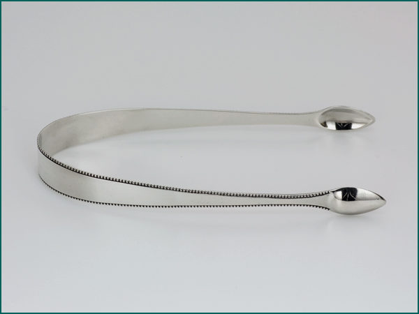 Zilveren kandijtang met parelrand uit 1801-9071