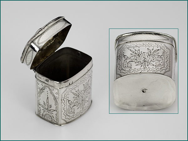 Zilveren loddereindoosje met filigrainwerk uit 1861-9234