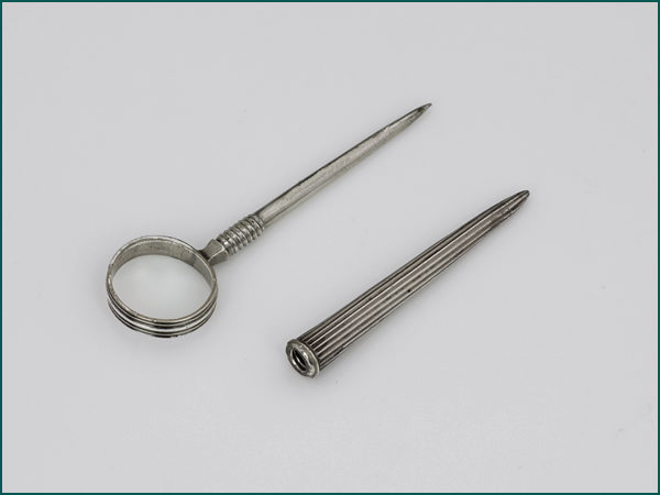 Zilveren priem geribd 1814-1905-9327