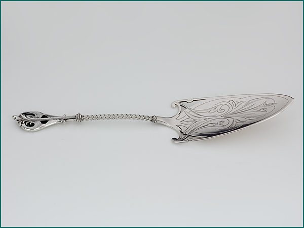 Zilveren Art Nouveau taartschep uit 1902-8753