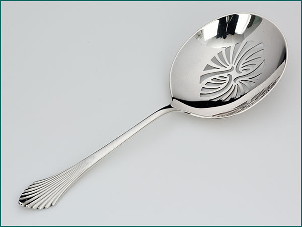 Zilveren natfruitschep model waaier uit 1930-0