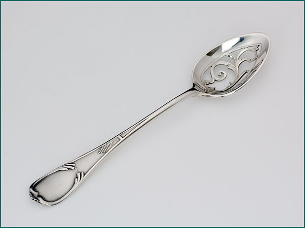 Zilveren Art Nouveau olijflepel 1906-1908-0