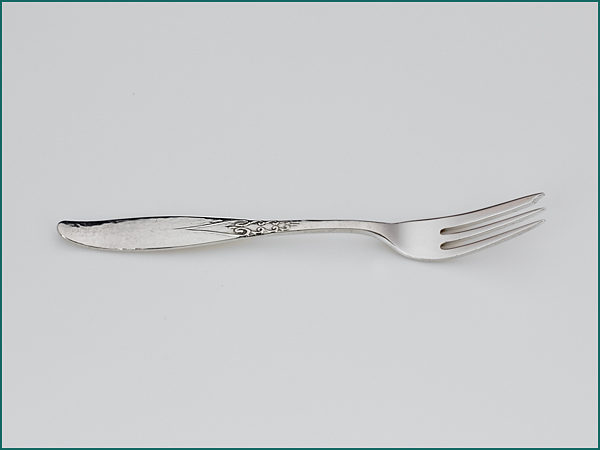 12 zilveren gebaksvorken met gehamerde steel 1926-1953-8762