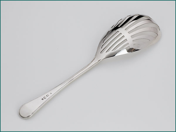 Zilveren natfruitschep model antiekfilet uit 1920-7302