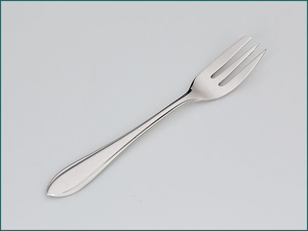 12 zilveren puntfilet gebaksvorken in etui 1925-1953-5361