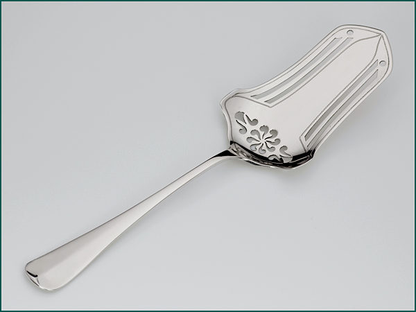 Zilveren Haags lofje taartschep uit 1928-0