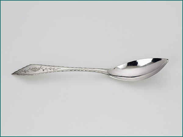 6 zilveren theelepel met gravering uit 1824-9116