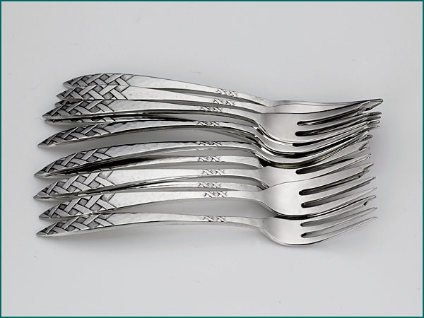 12 zilveren gebaksvorken 1926-1953-0