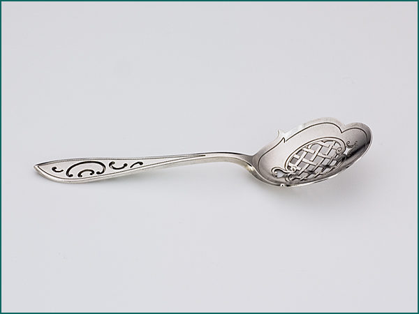 Zilveren natfruitschepje met gravering 1906-1924-7724