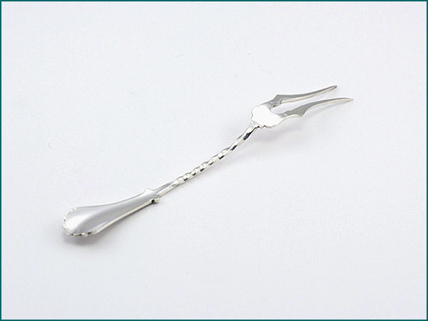 12 zilveren cakevorkjes in etui ca. 1900-3293