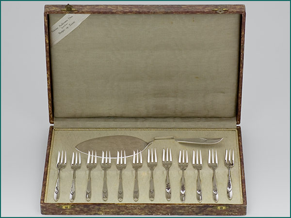 Zilveren gebaksset model 210 uit 1942-0