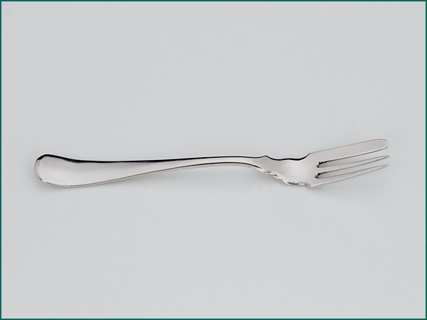 12 zilveren gebaksvorken model Hollands glad (250) uit 1922-7035