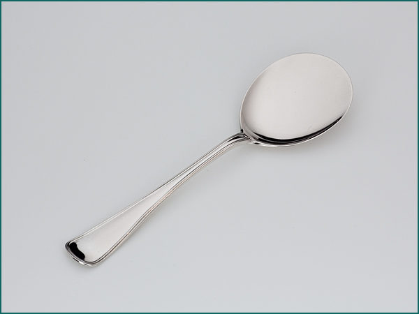 Zilveren dubbelrond petitfourschep uit 1910-0