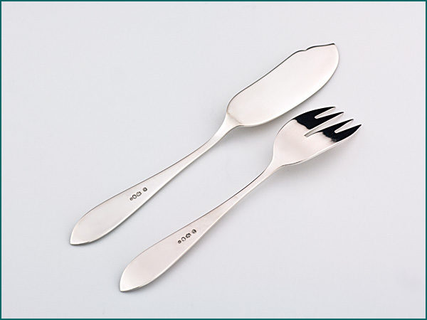 6 Zilveren puntfilet viscouverts 1946-1954-6815