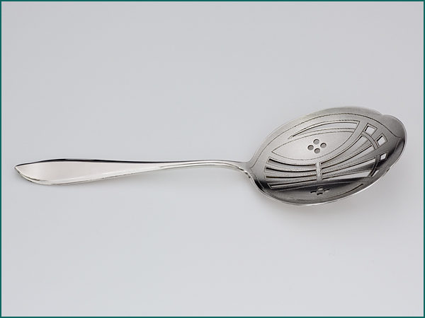 Zilveren puntfilet natfruitschep uit 1924-6640