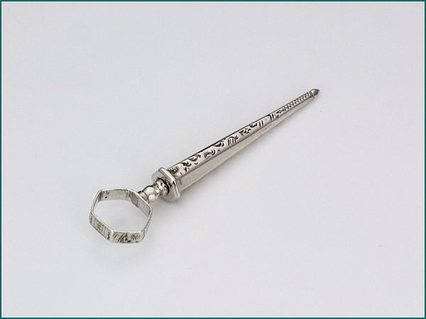 Zilveren priem met gravering ca. 1870-0