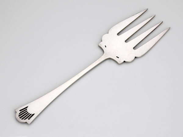 Zilveren broodvork model luxe parelrand 1906-1924-10419