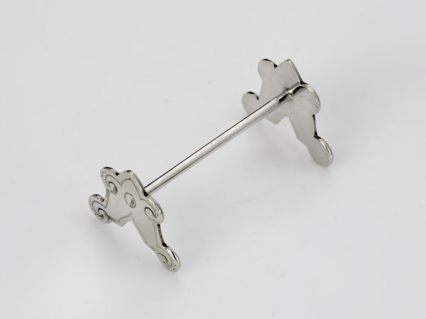 6 zilveren messenleggers met gravering 1858-1905-10490