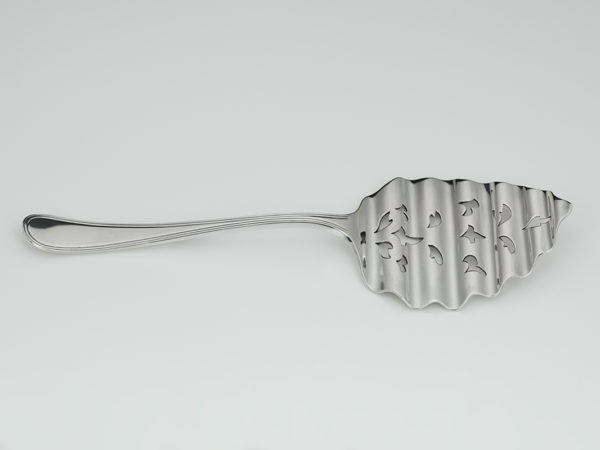 Zilveren aspergeschep model dubbelrond uit 1908-11882