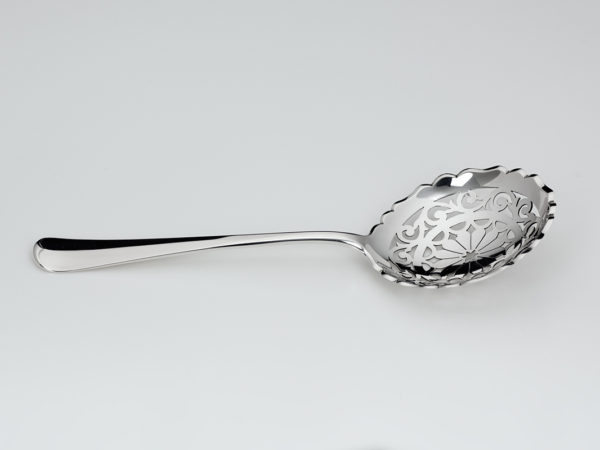 Zilveren Haags lofje natfruitlepel uit 1925-12089