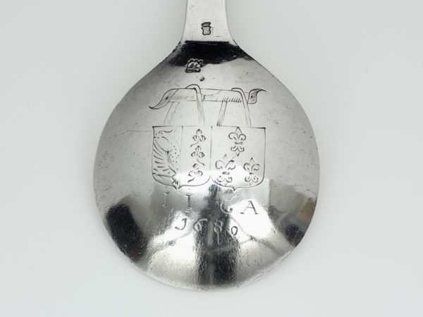 Fries zilveren gelegenheidslepel 1664-1680 (Dokkum)-12339