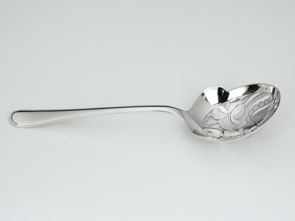 Zilveren natfruitlepel model enkelfilet uit 1940-13069