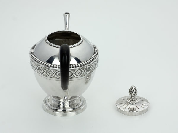 Zilveren trekpotje met gravering uit 1798-13137