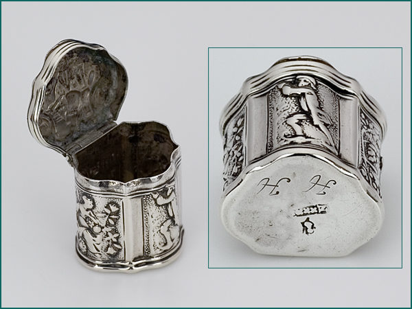 Zilveren loddereindoosje uit 1772-13985