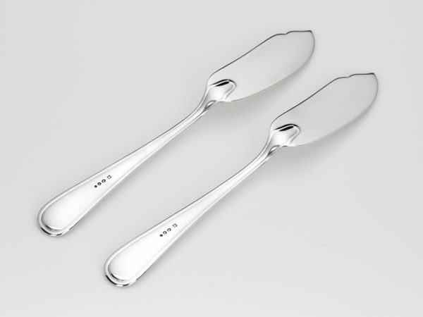 Stel zilveren botermesjes model Prinses 1069 uit 1967-14517
