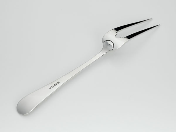 Zilveren vleesdienvork model Hollands glad 1060 uit 1940-14846