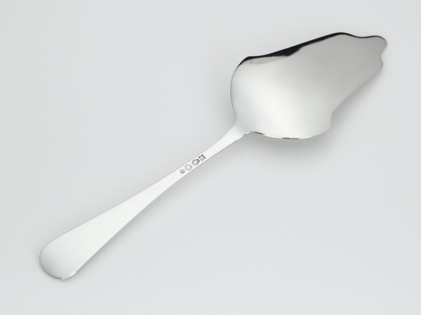 Zilveren Haags lofje taartschep uit 1925-14898