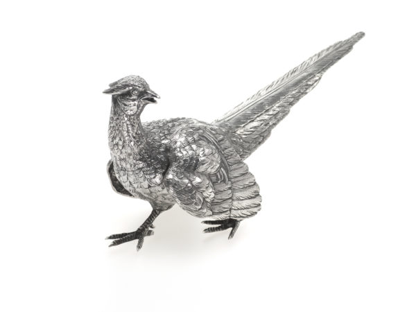 Zilveren tafelstuk fazant uit 1958-0