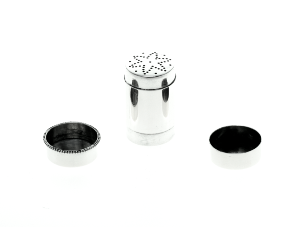 Zilveren strooibusje met parelrand 1878-1905-15175