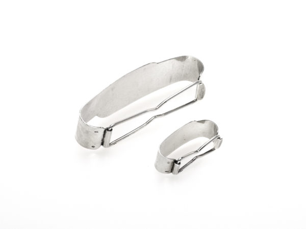 Zilveren servet en vingerdoekband met klemsluiting 1925-1953-15135