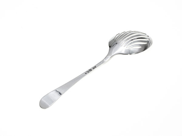 Zilveren olijflepel model Hollands glad uit 1964-15383