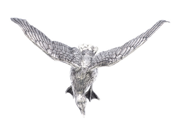 Zilveren tafelstuk meeuw 4